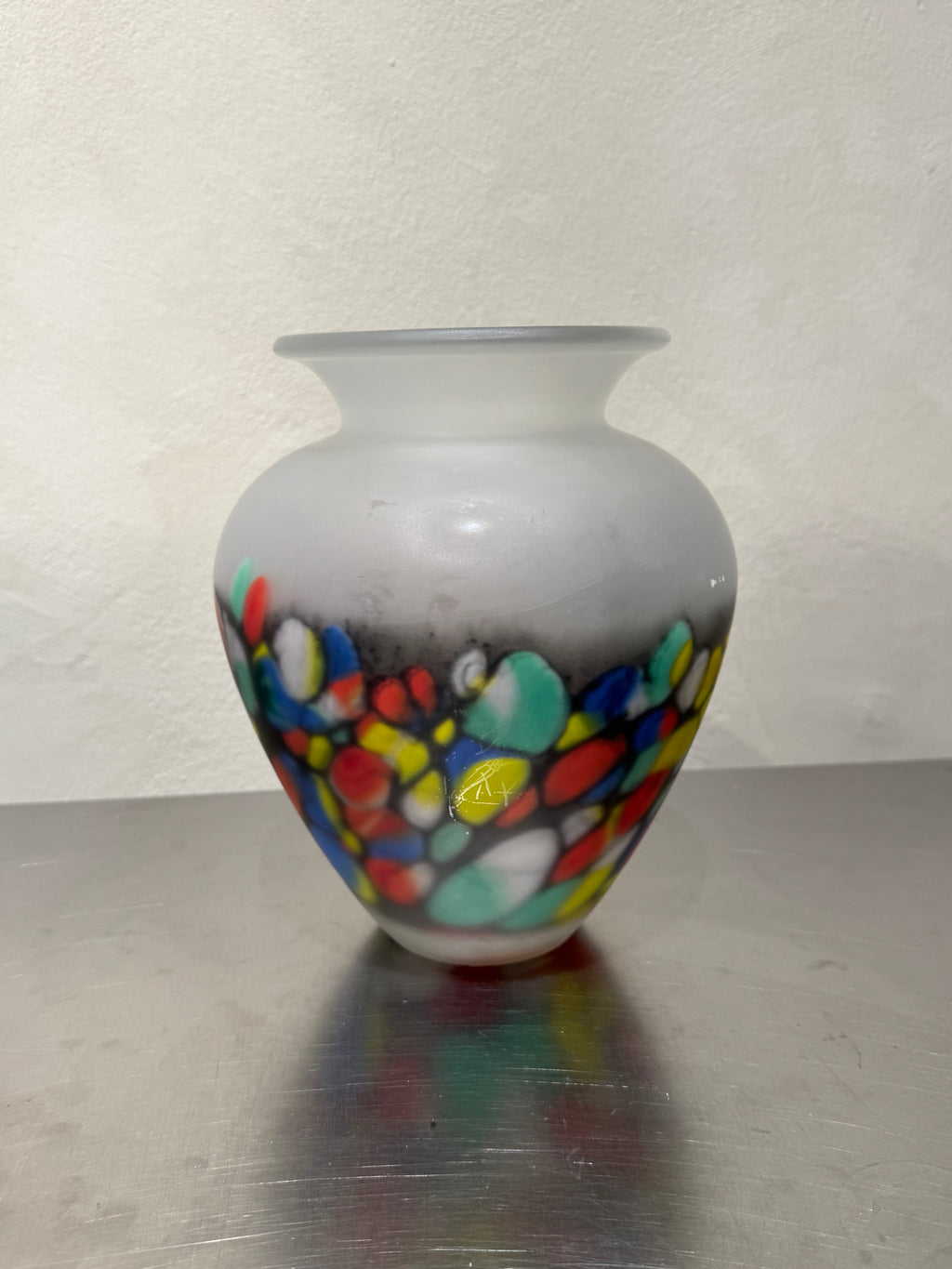 1980s Confetti Glass Vase – product image 2