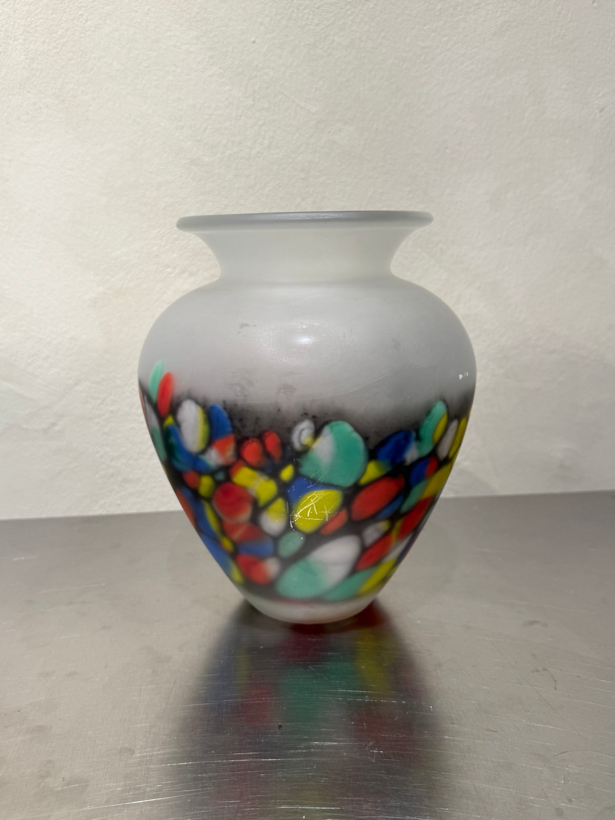 1980s Confetti Glass Vase – product image 2
