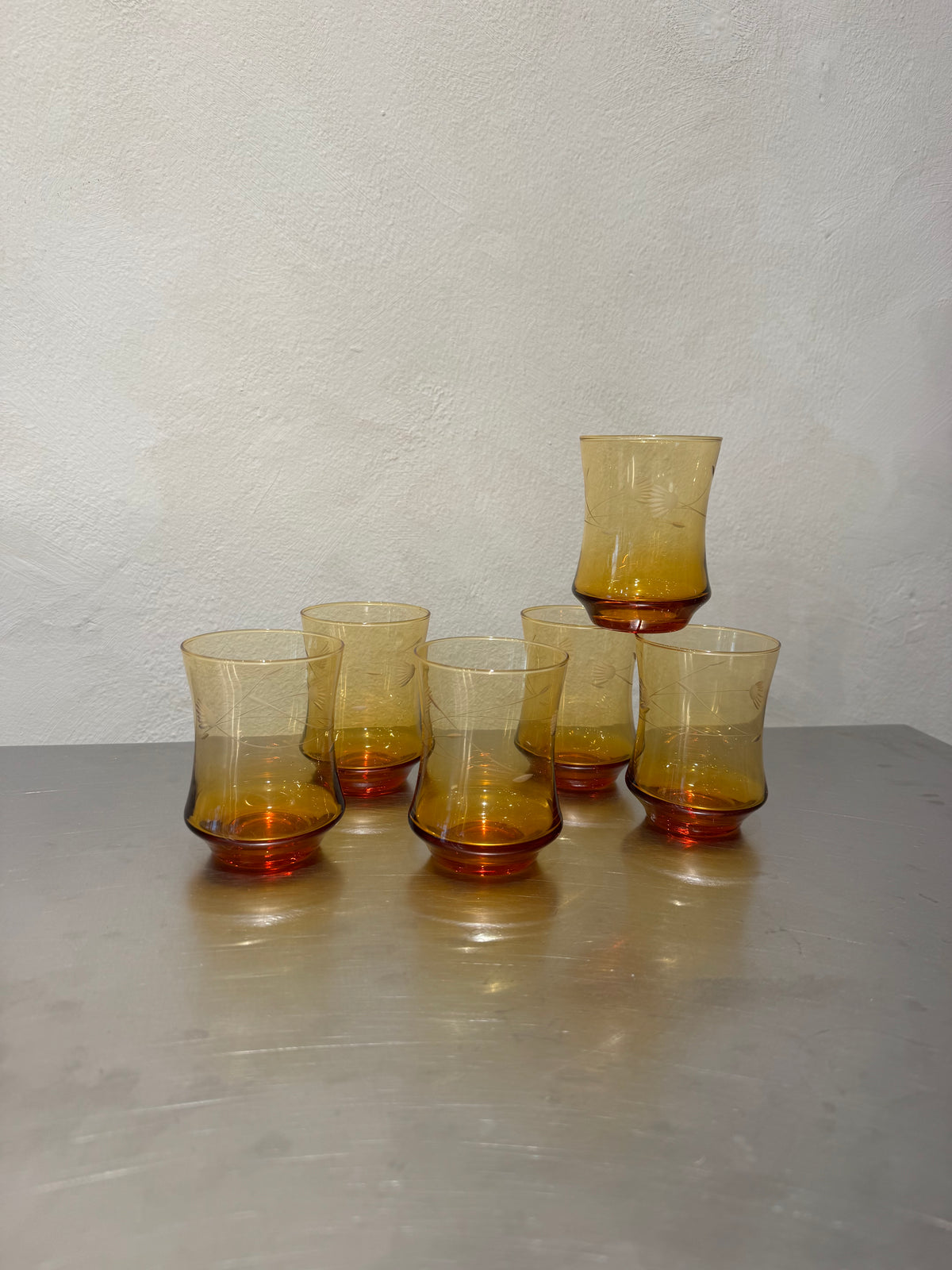 Amber Pitcher and Glasses Set of 7 – product image 3