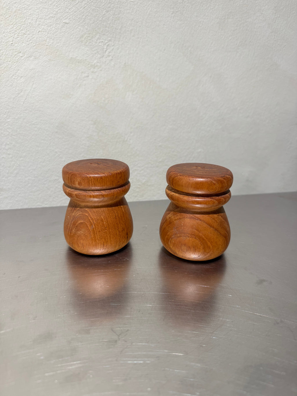 Teak Salt and Pepper Shakers – product image 2