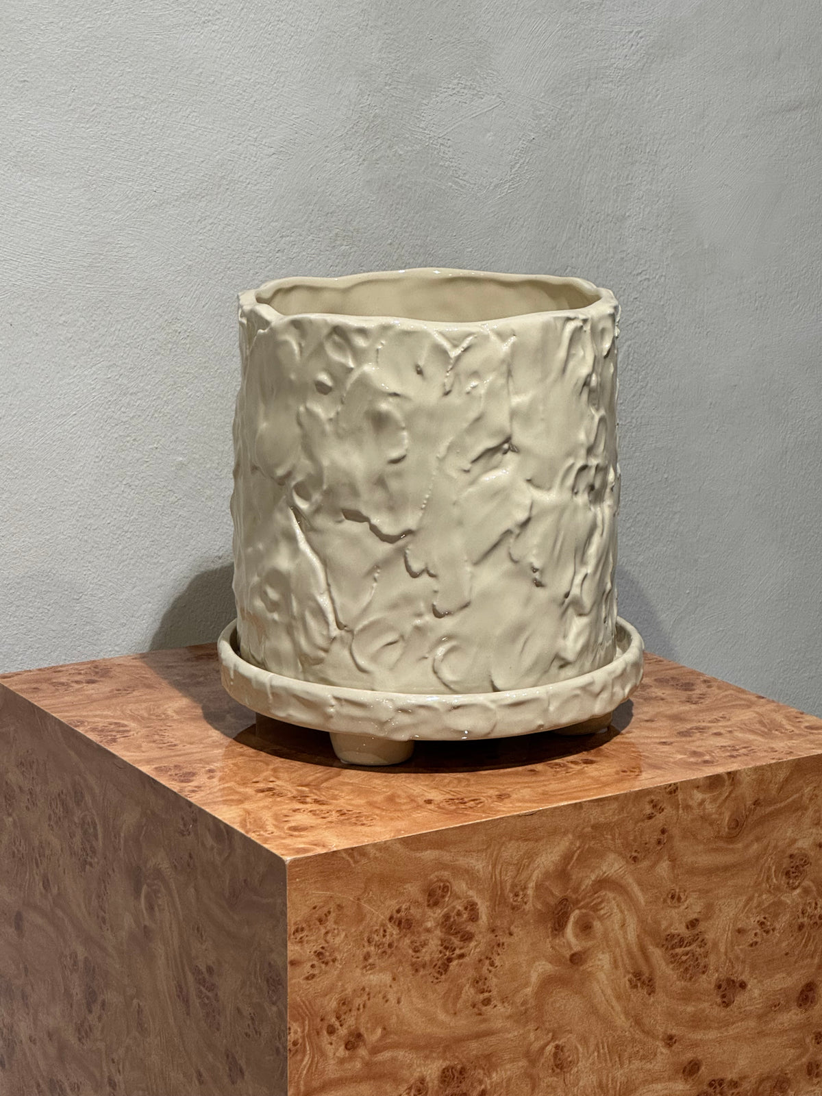 Muddy L pot in beige
