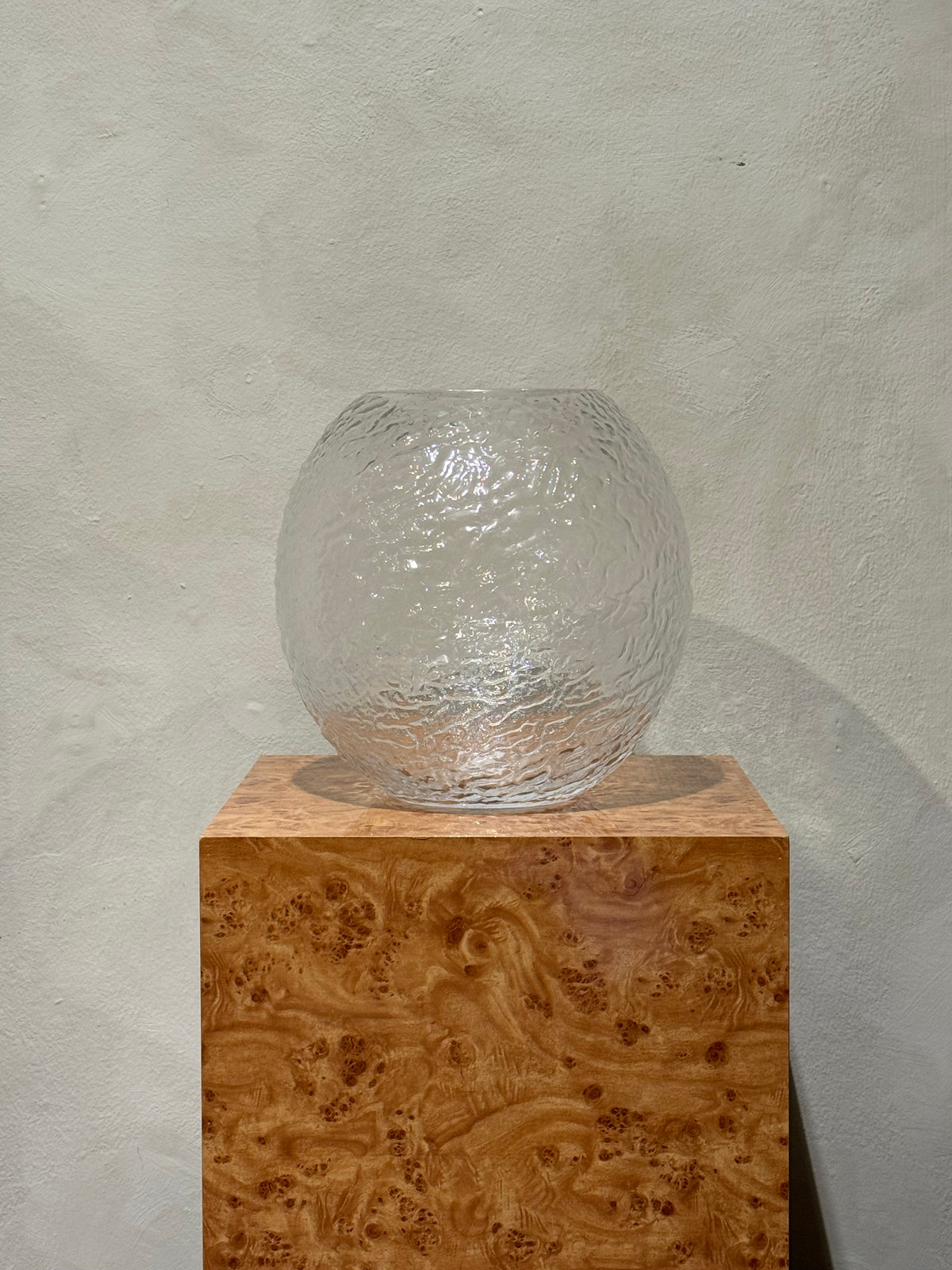 Babbly L vase in clear glass