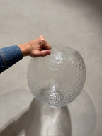 Babbly L vase in clear glass