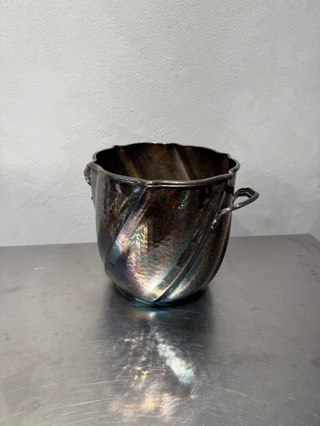 Italian Silver-Plated Champagne Cooler – product image 2