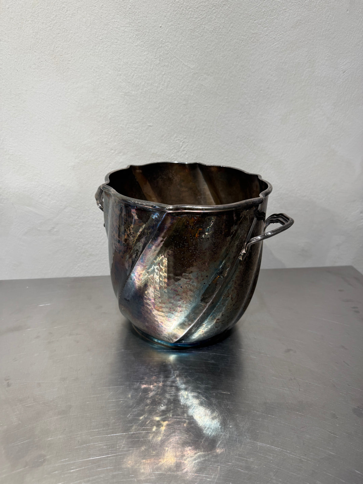 Italian Silver-Plated Champagne Cooler – product image 2
