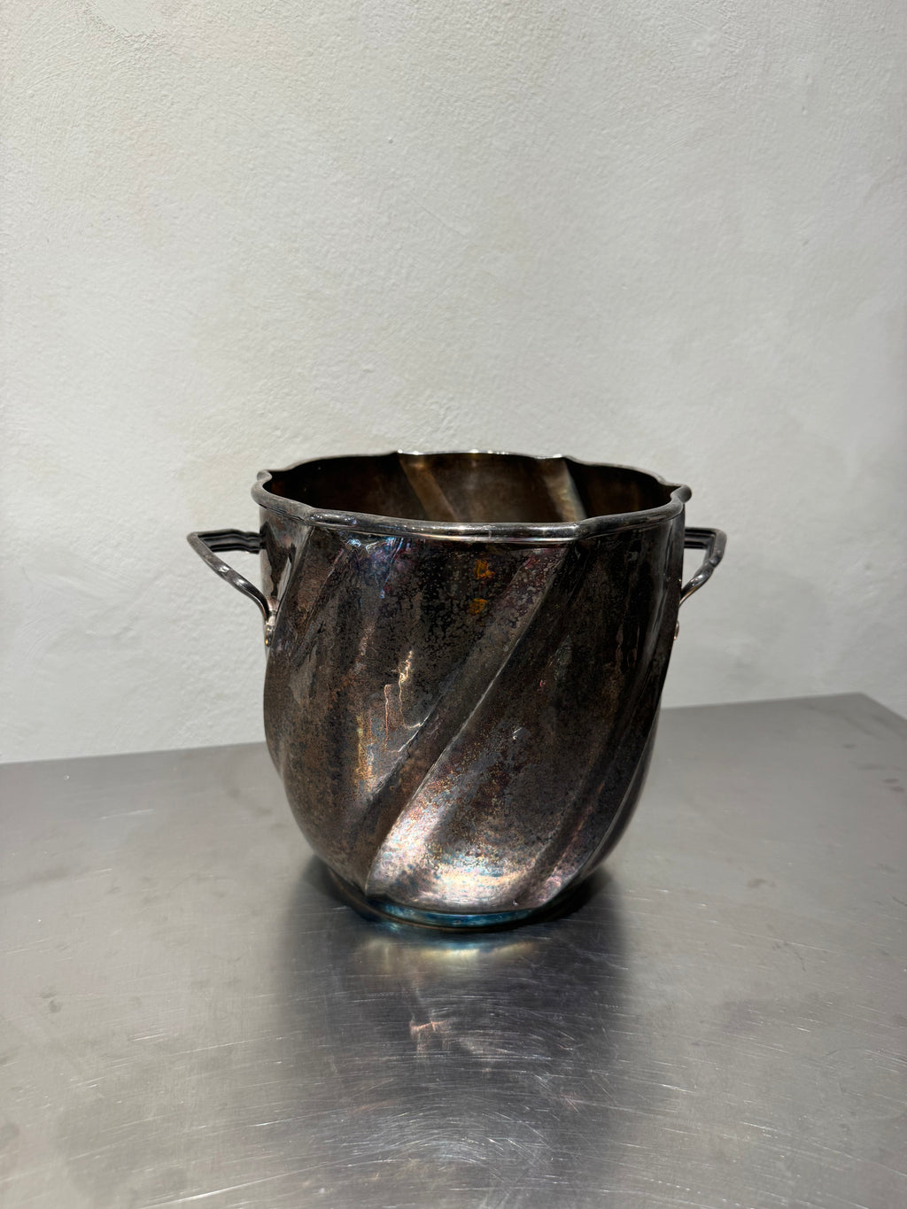Italian Silver-Plated Champagne Cooler – product image 1