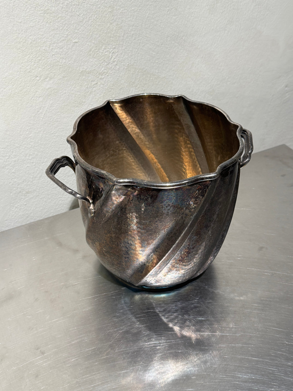 Italian Silver-Plated Champagne Cooler – product image 3