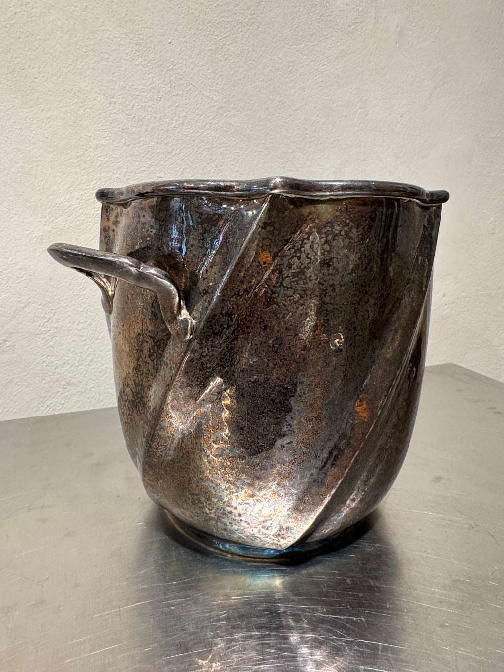 Italian Silver-Plated Champagne Cooler – product image 5