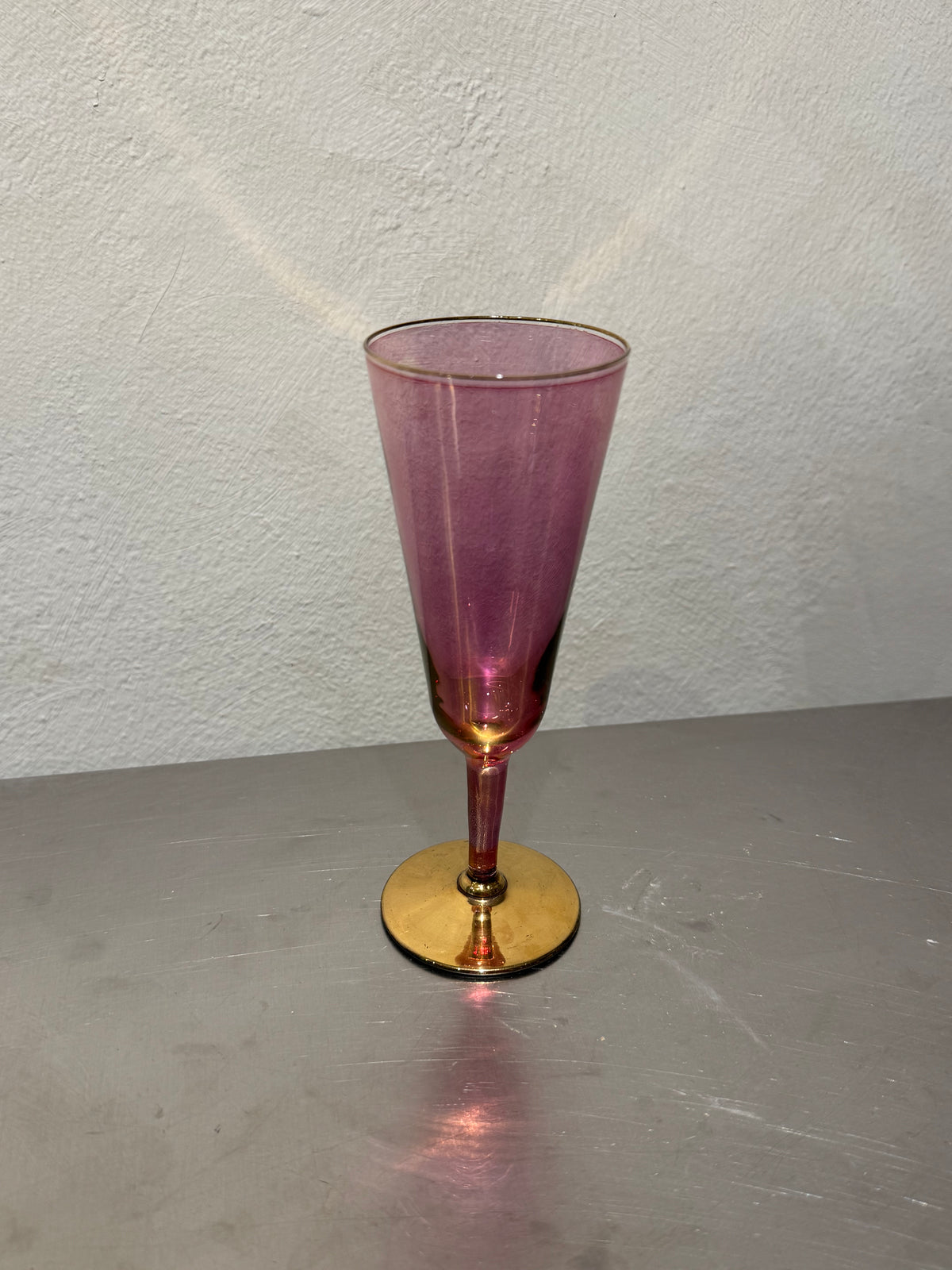 1960s Pastel Champagne Glasses – product image 4