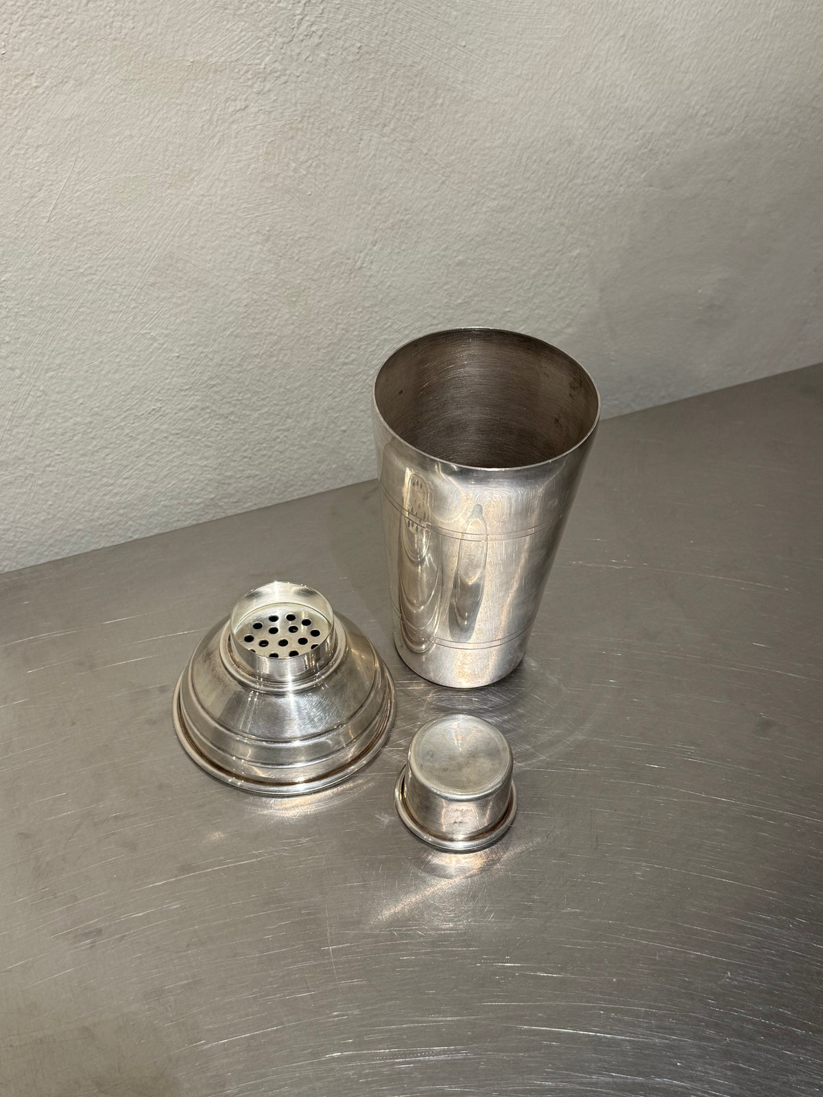 Nickel Silver Cocktail Shaker – product image 3
