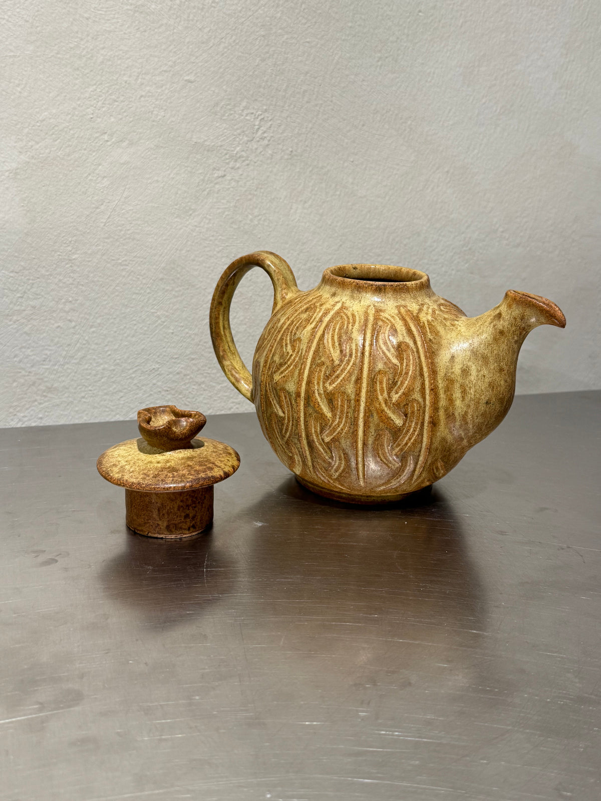 Handmade Earthy Tone Teapot – product image 3