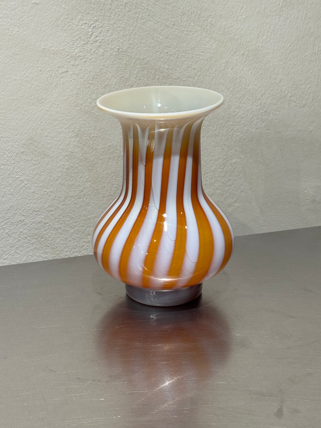 Striped Opaline Glass Vase – view 2