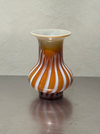 Striped Opaline Glass Vase