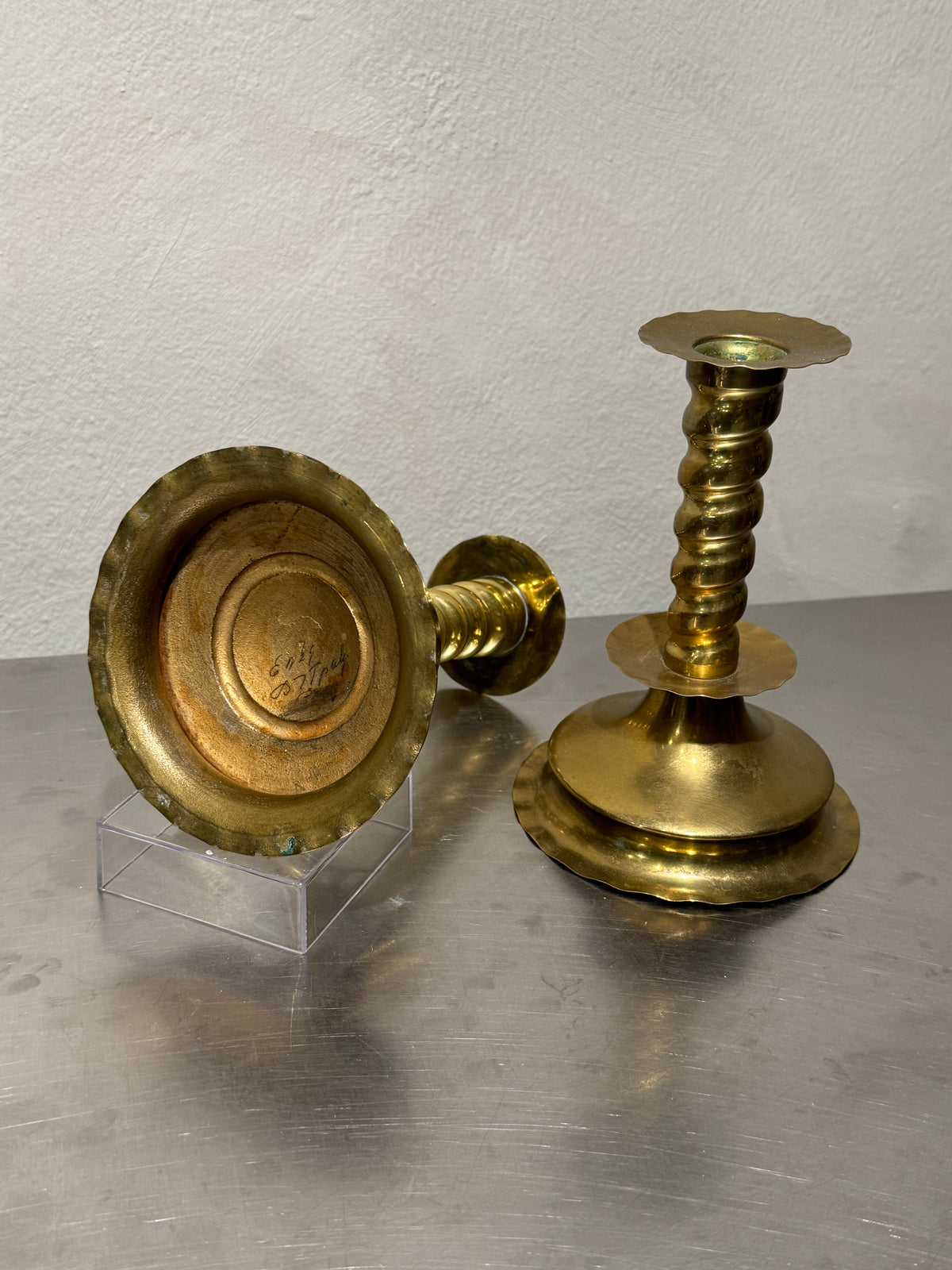 Baroque Style Brass Candlesticks – product image 3