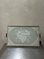 Mid-Century Lace Serving Tray