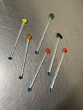 Glass Cocktail Sticks, Set of 6 – view 3