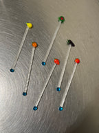 Glass Cocktail Sticks, Set of 6 – view 3