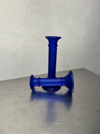 Blue Glass Candlesticks Set of 2 – product image 3