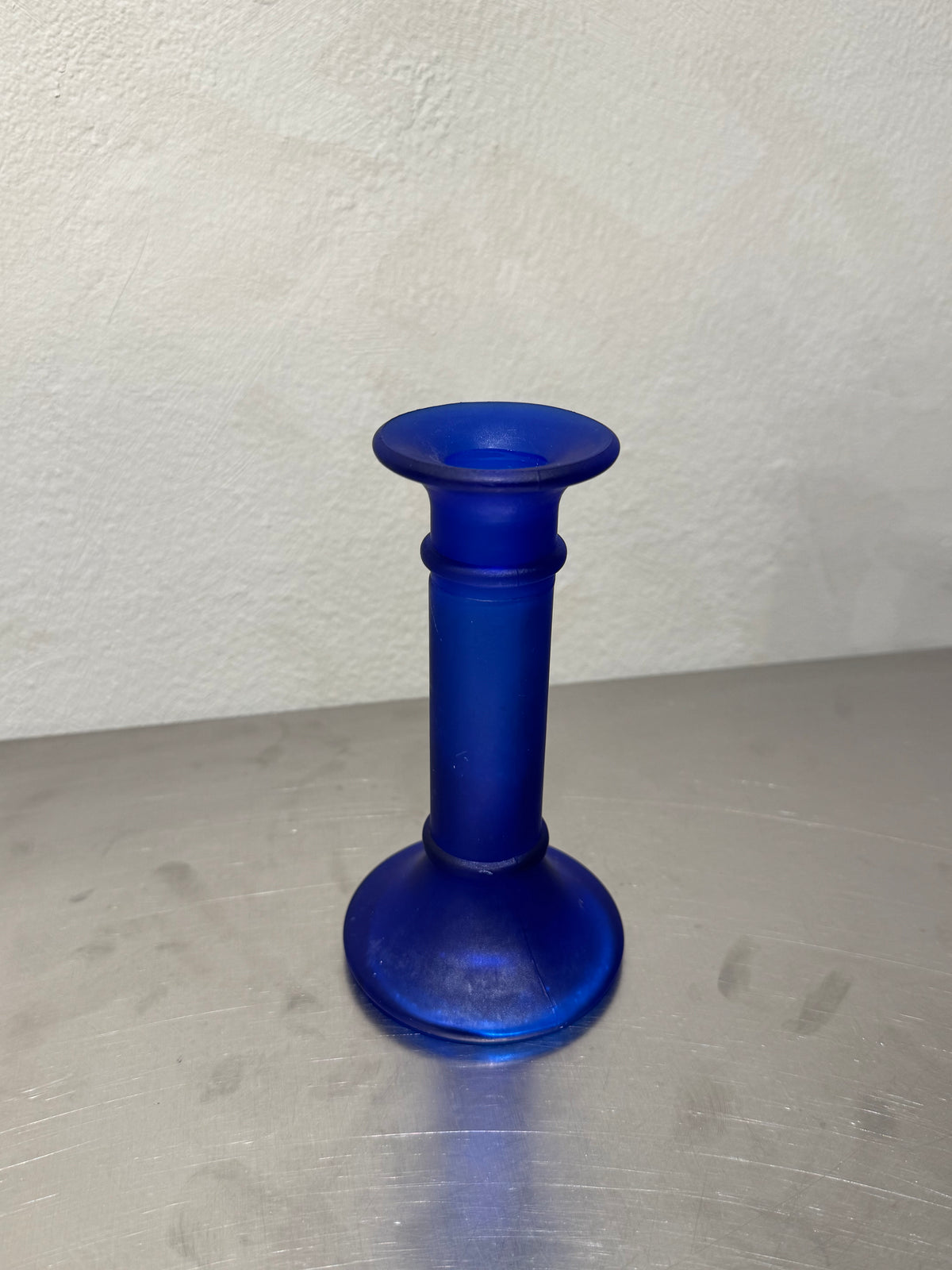 Blue Glass Candlesticks Set of 2 – product image 5