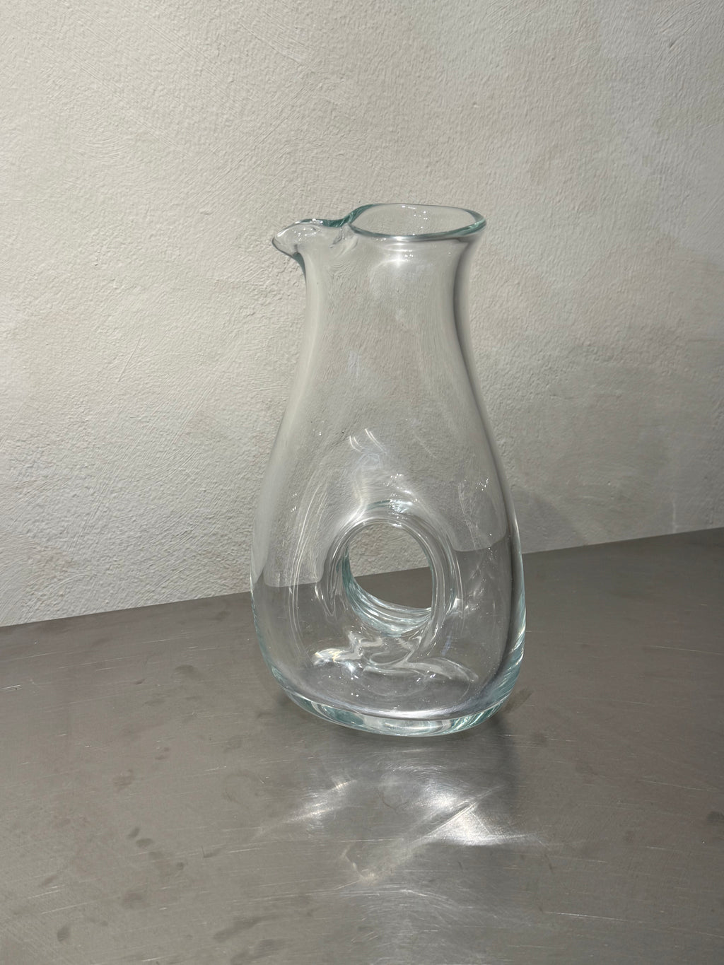 Hand-Blown Glass Donut Decanter – product image 1