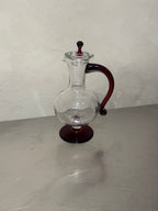 Ruby Red Glass Carafe – product image 3