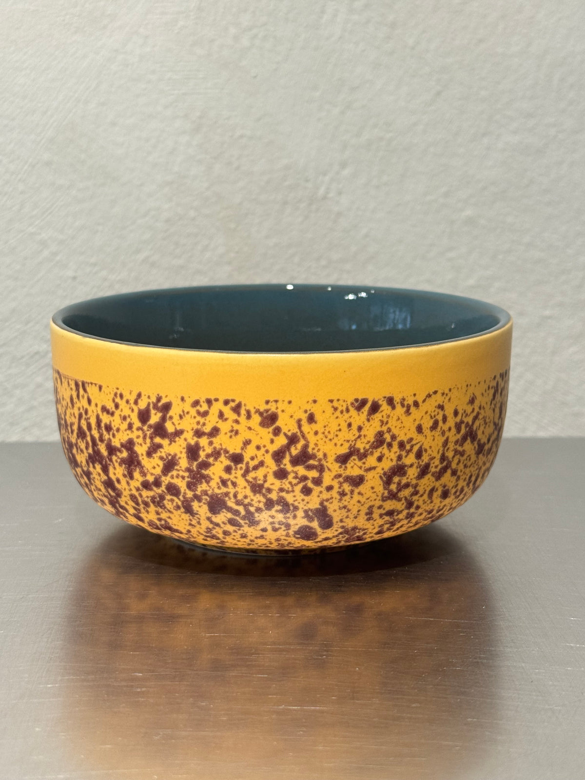 Harbour Mustard & Plum dessert bowl – front view