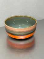 Reef dessertskål, orange och grön – snett framifrån