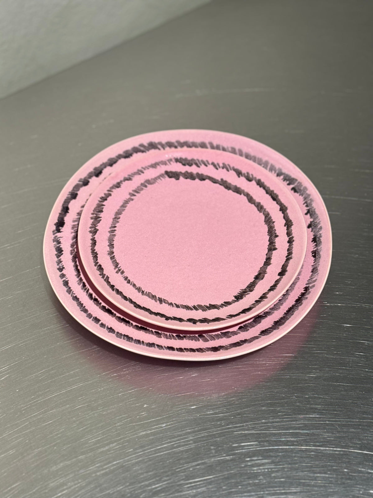 Bubble dessert and side plates together