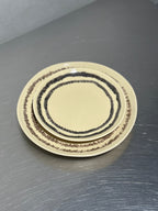 Vanilla dessert and side plates together