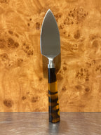 HKLiving Havana cheese knife with amber and black handle