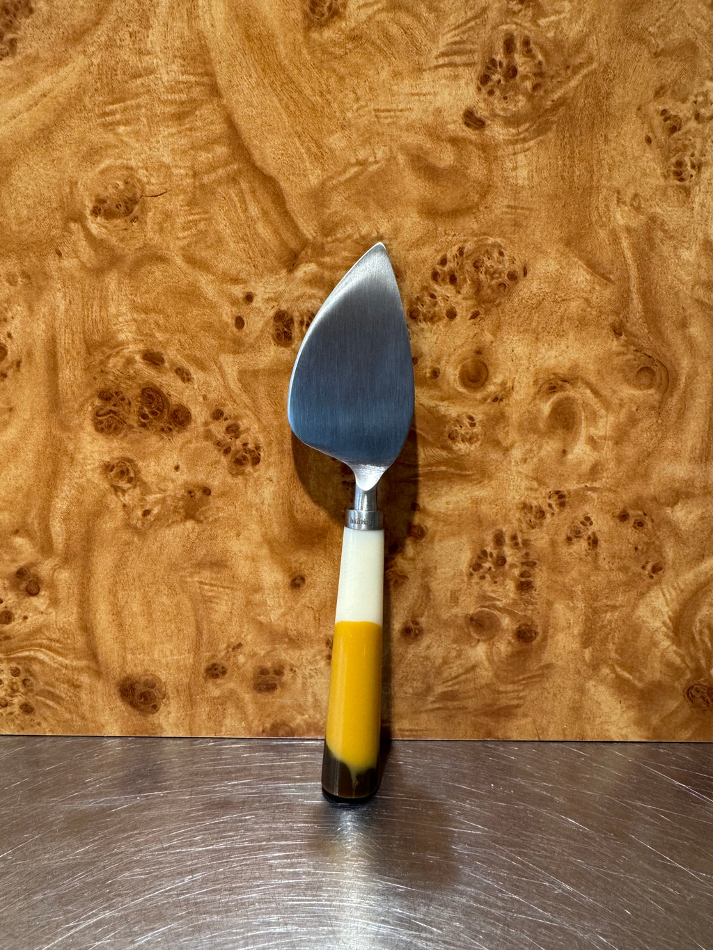 HKLiving Havana cheese knife with cream yellow and brown handle