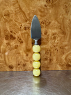 HKLiving Lemon cheese knife with yellow beaded handle