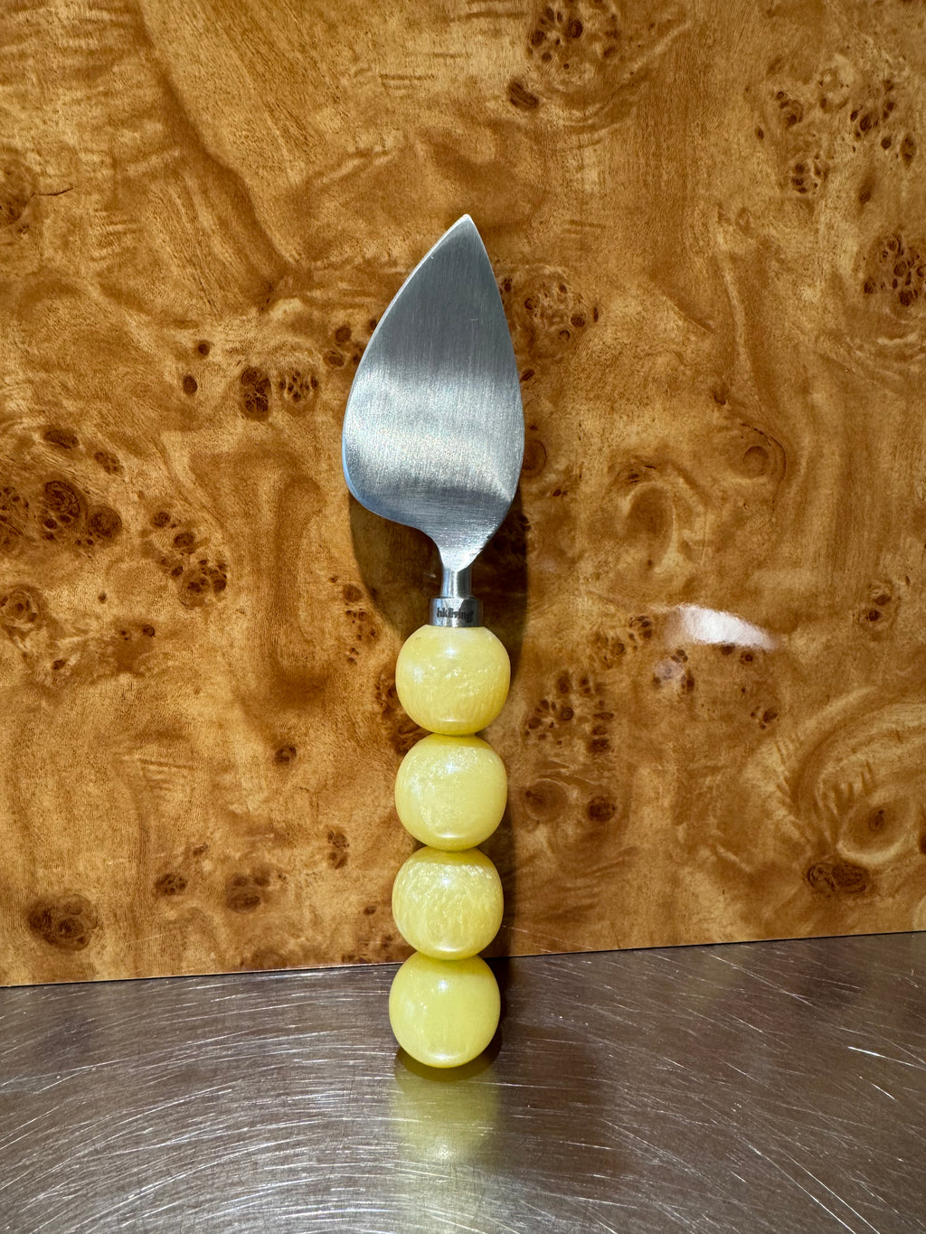 HKLiving Lemon cheese spreader with yellow beaded handle