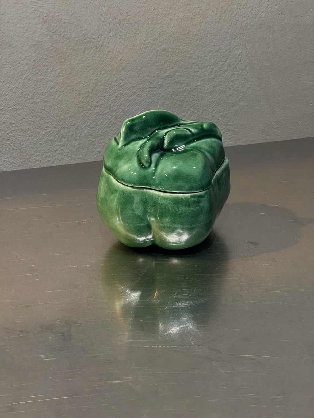 Large green pepper preserve jar
