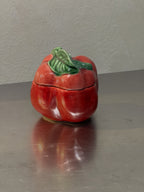 Large red pepper preserve jar