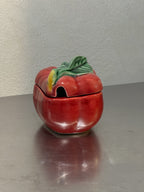 Large red pepper preserve jar