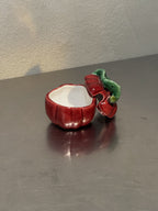 Small red tomato preserve jar