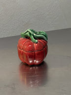 Small red tomato preserve jar