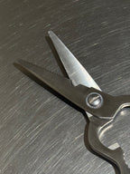 Lacor professional kitchen scissors, blade detail