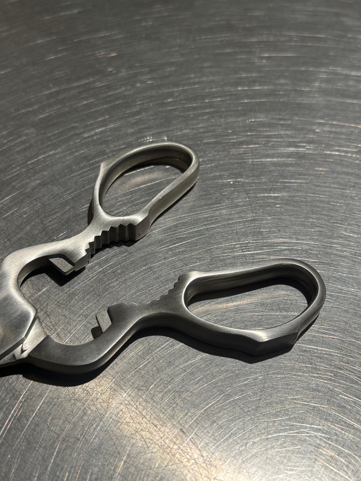 Lacor professionell kökssax, detalj av handtag