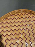 Detail of geometric rattan weave