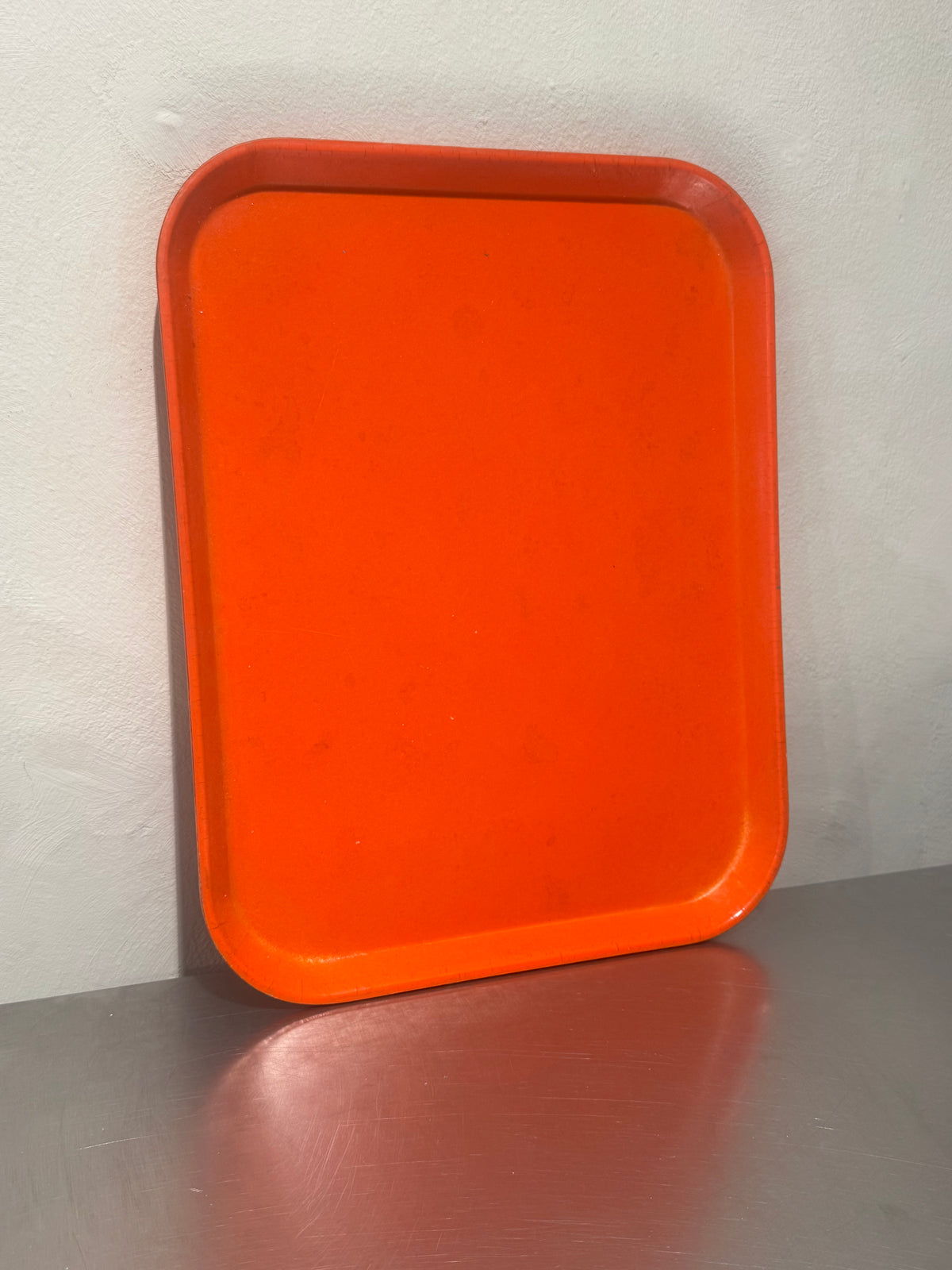 Full view of orange Mullerhof tray