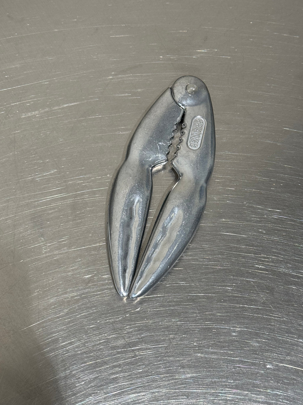 Aluminium seafood cracker made in France