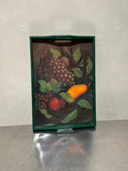 Still-life tray displayed upright