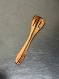 Olive wood slotted spatula