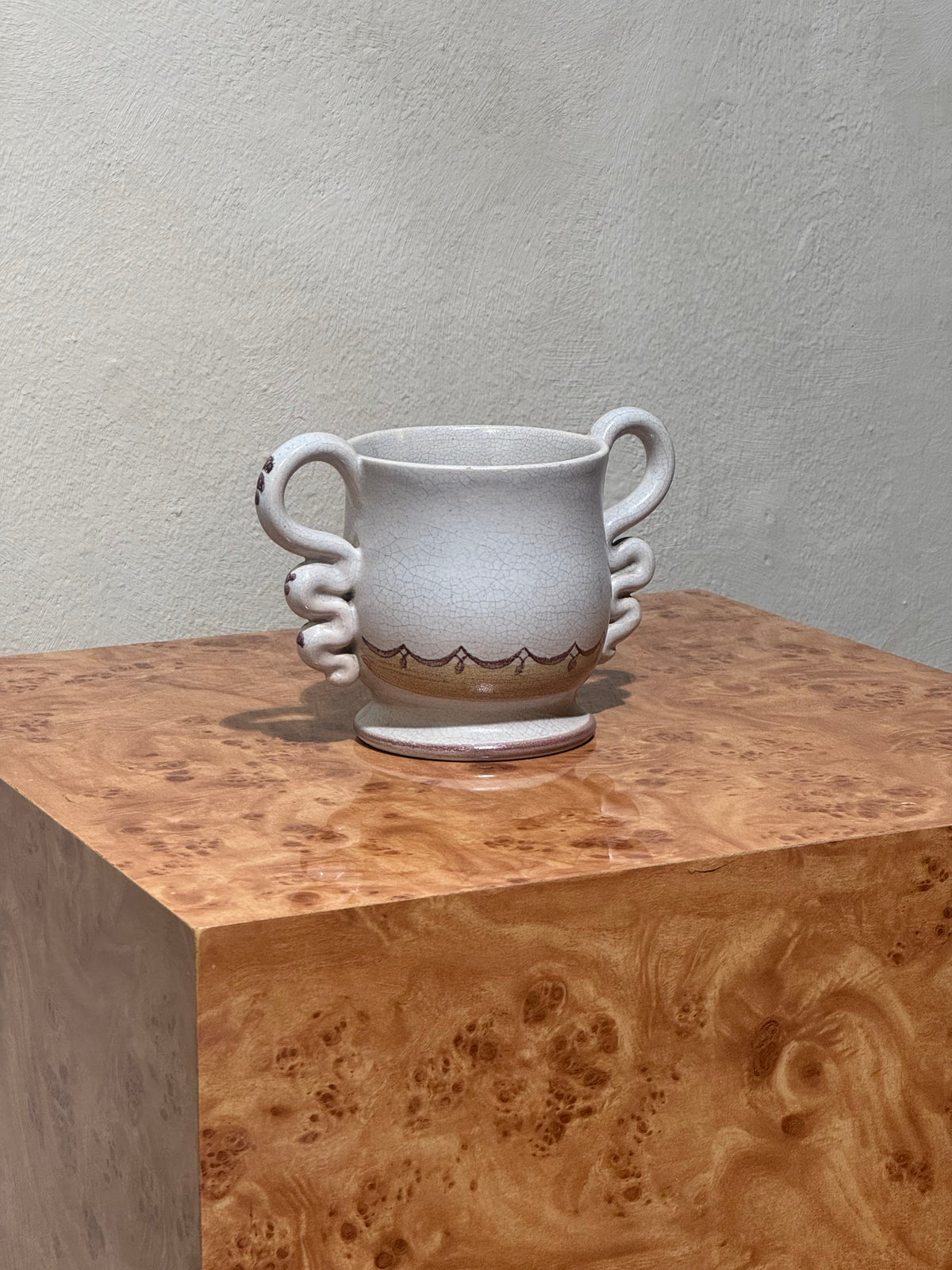 Bo Fajans Handled Vase