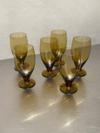 Amber Glasses Set of 6