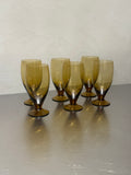 Amber Glasses Set of 6