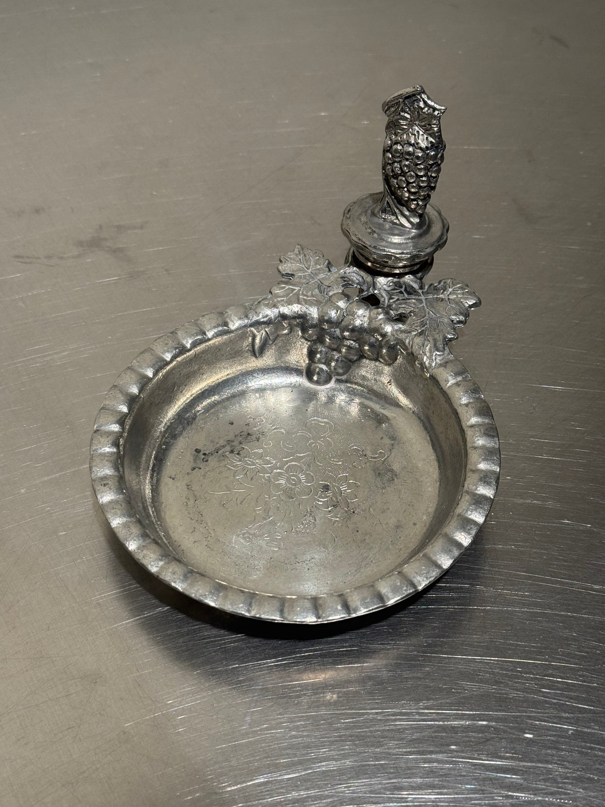 Pewter Wine Coaster and Stopper