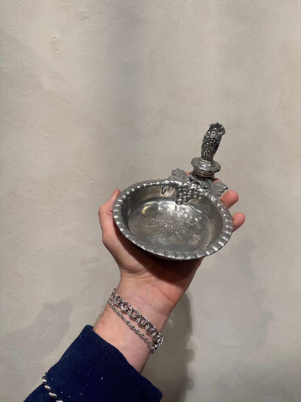 Pewter Wine Coaster and Stopper
